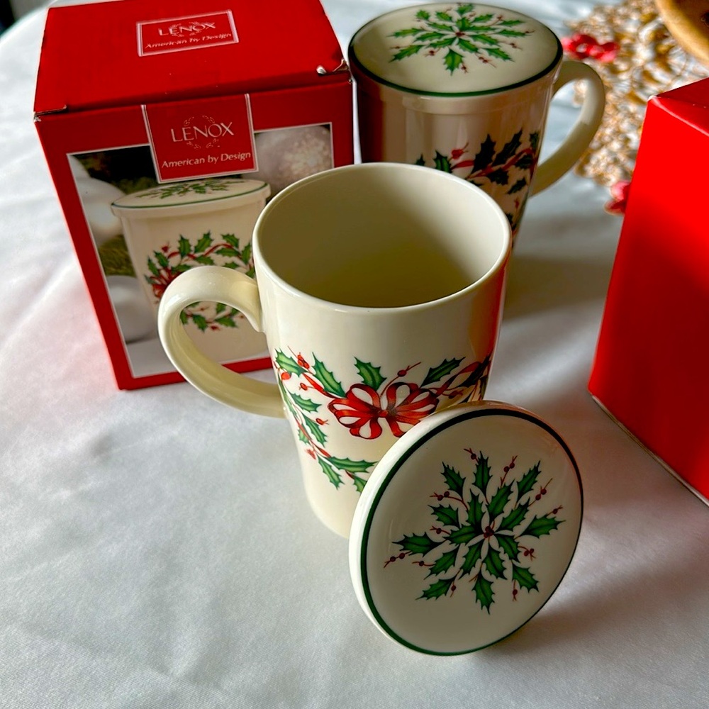 Lenox WARMEST WISHES Christmas Mug I